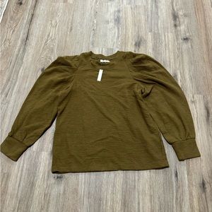 Madewell puff sleeve sweater top